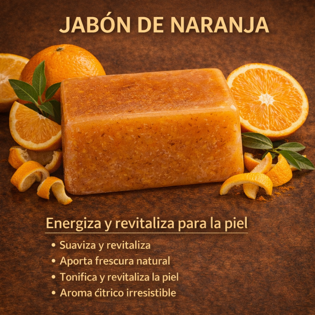 jabón de naranja