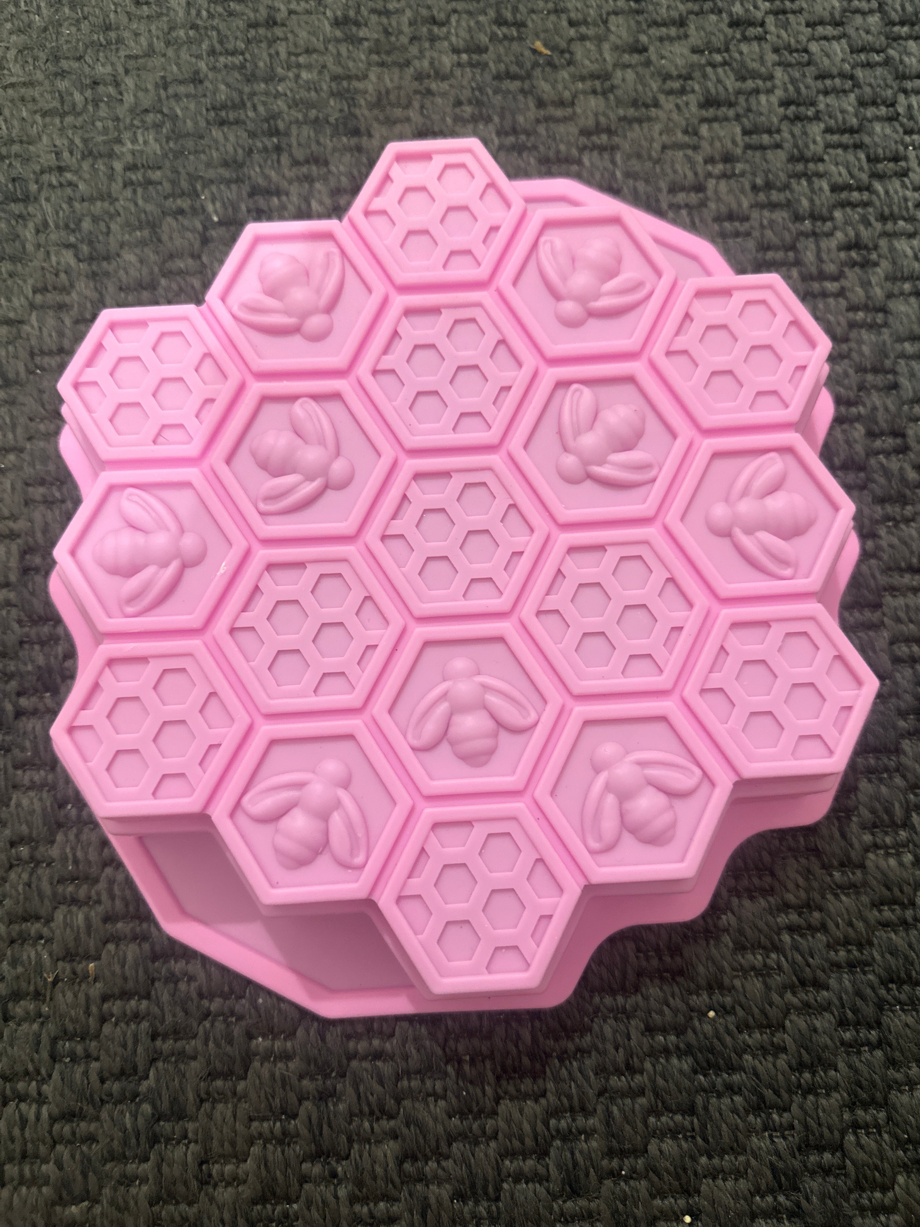 Molde de Silicona Panal de Abeja para Jabón Artesanal 🐝✨