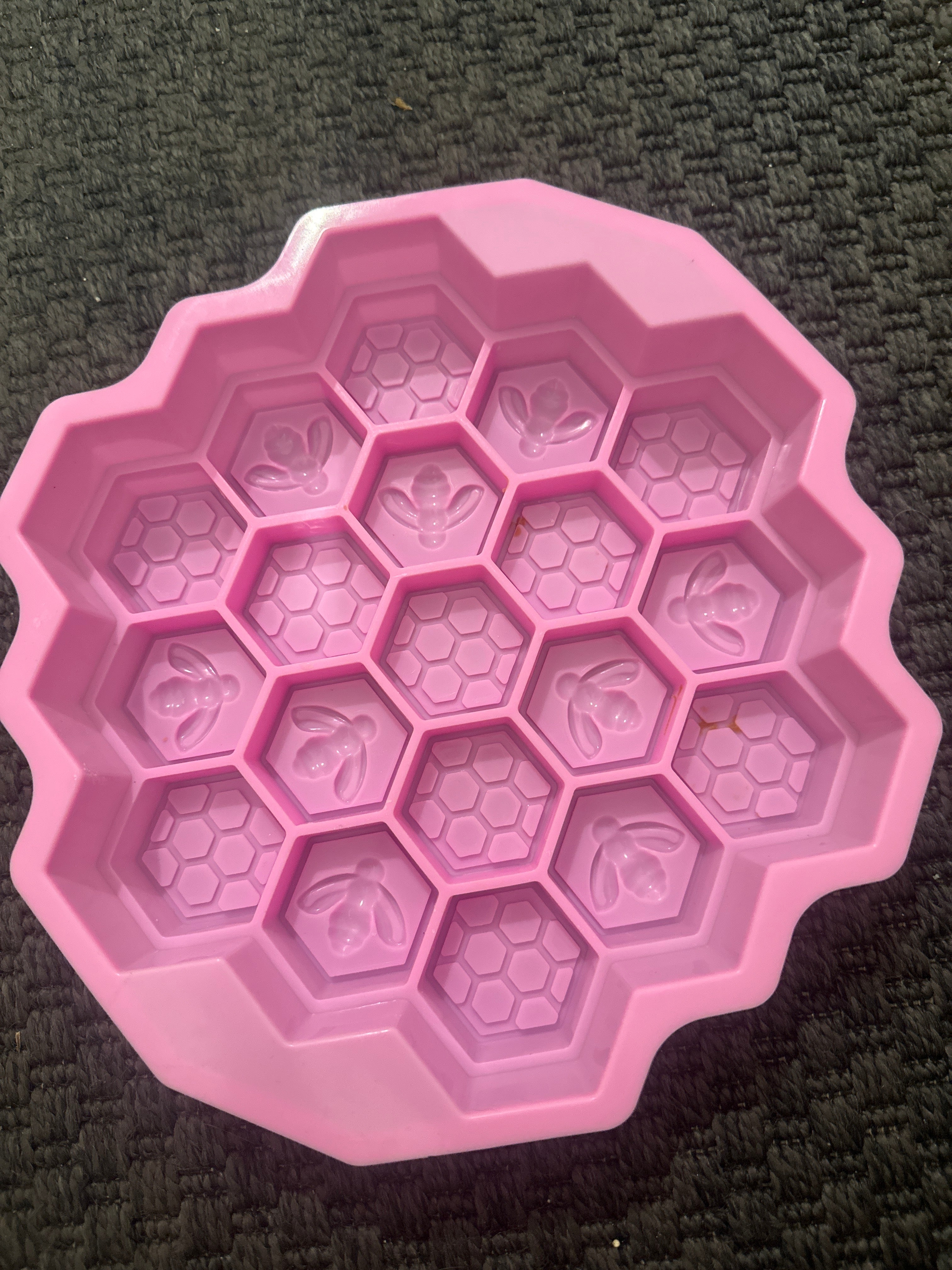 Molde de Silicona Panal de Abeja para Jabón Artesanal 🐝✨
