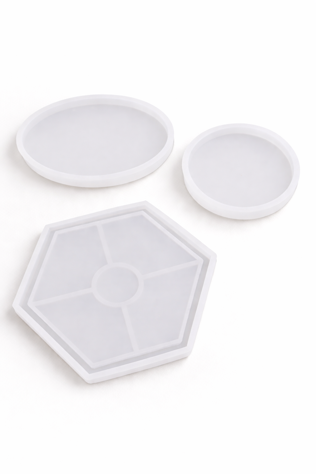 Moldes de silicona de alta calidad, ideales para trabajar con resina, yeso, cemento y velas artesanales.