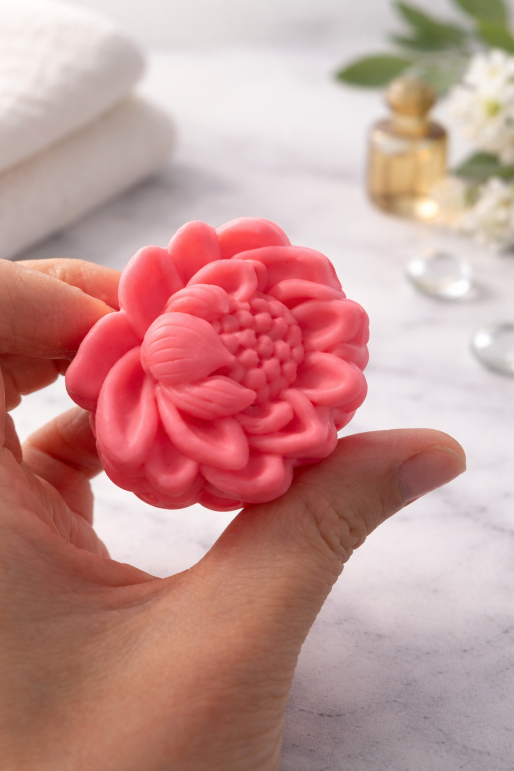 Molde de silicona  flor de loto