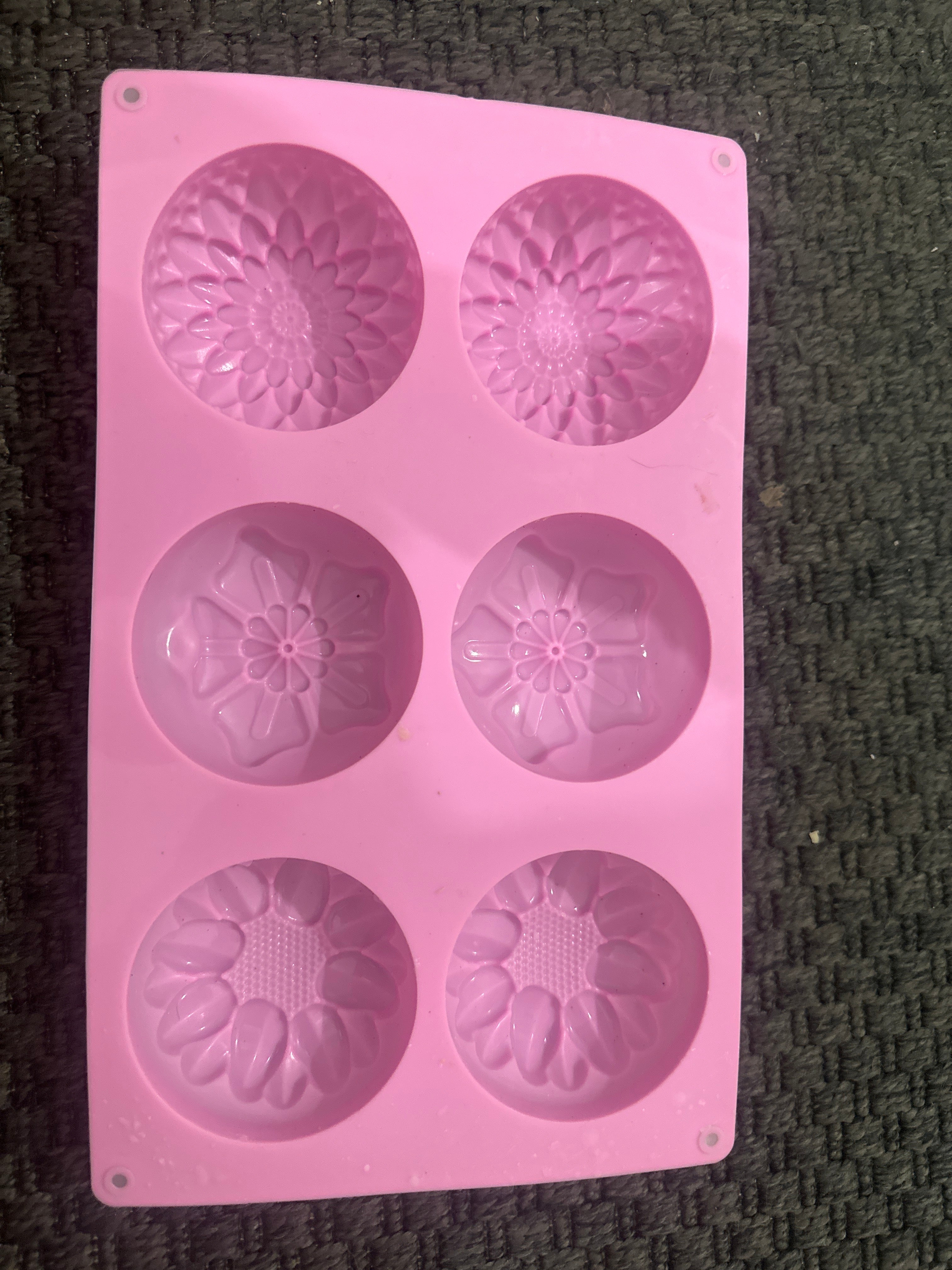 Molde Floral Redondo de Silicona para Jabón Artesanal 🌼✨