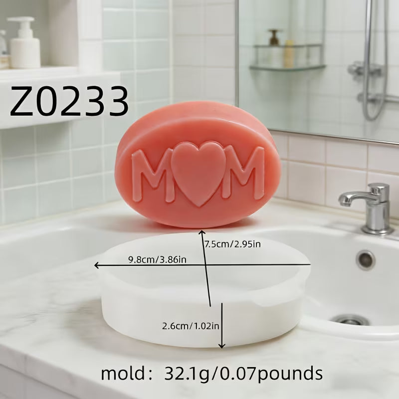 Molde de Silicona “Mamá” para Jabón y Velas