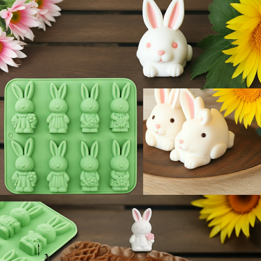 Molde de Conejo de Pascua de Silicona – Grande