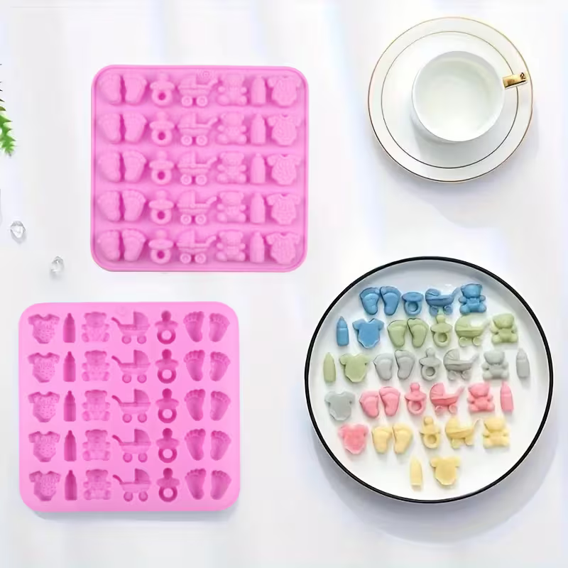 Molde de Silicona 35 Cavidades – Tema Bebé