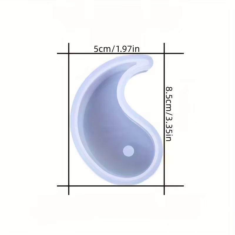 Moldes de silicona Tai Chi y el símbolo Yin Yang.