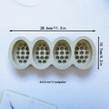 1pc Molde de Silicona Ovalado